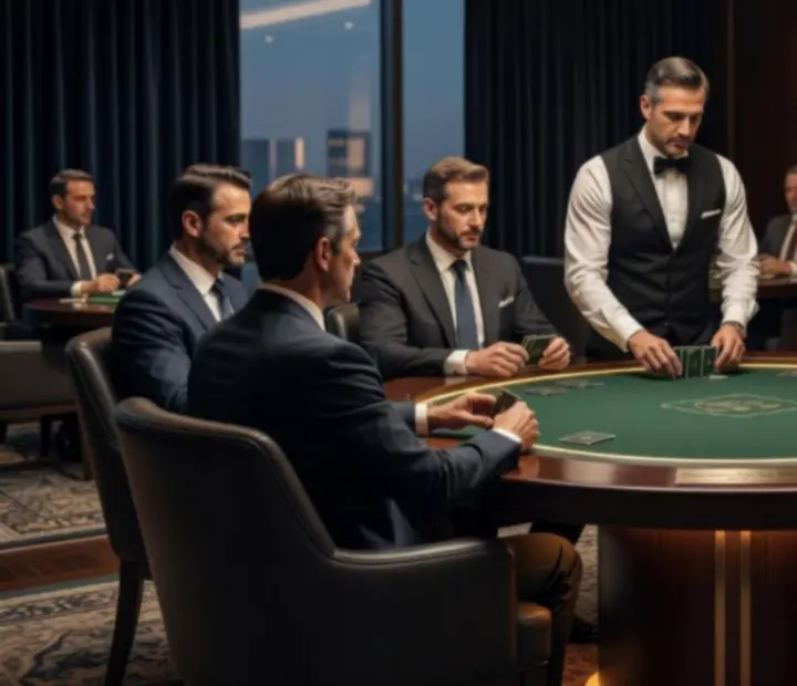 Ekskluzywny wieczór pokerowy VIP z prywatnym turniejem na eleganckich stołach